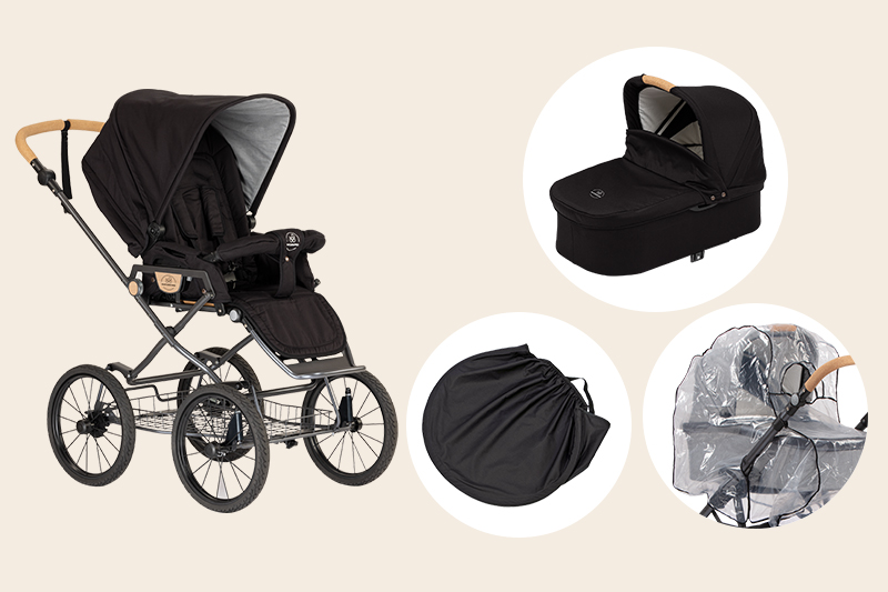 Naturkind IDA Panther mit Babykorb Bereifung: Solight ecco